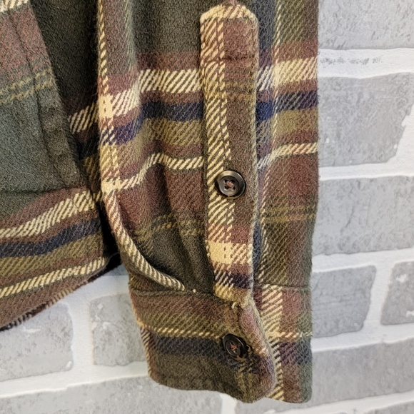 Orvis Vintage Heavy Fishing Outdoor 100% Cotton Flannel Men's See Measurements - Picture 4 of 12